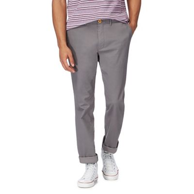Big and tall grey chino trousers